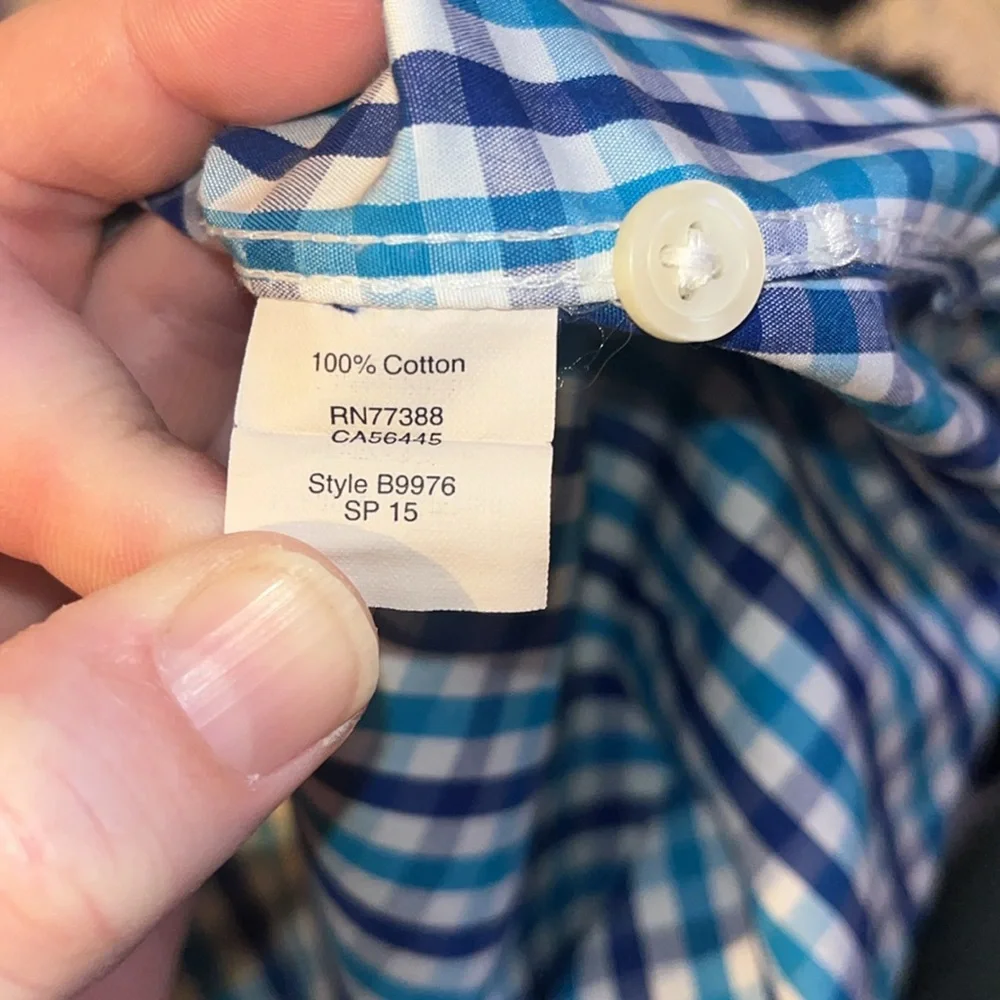 Thompson Shirtings for‎ J. Crew Wrinkle-free Voyager Dress Shirt in Gingham.
